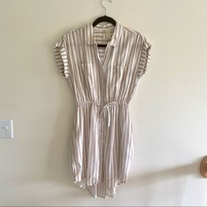 NWOT Soft striped shirt dress